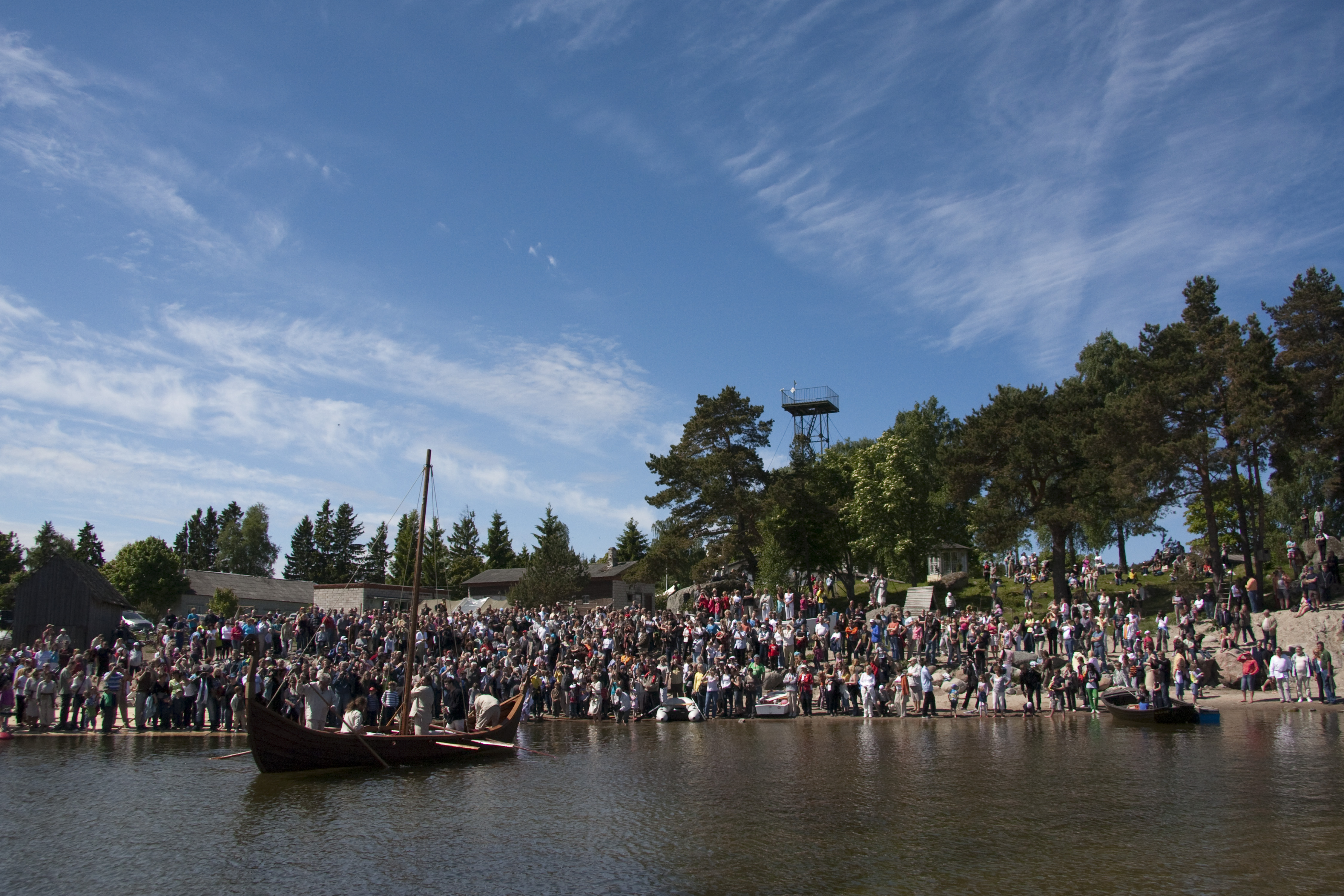 Käsmu Meremuuseum - Viikingilaev "Aimar" veeskamispidu 6.juunil 2010