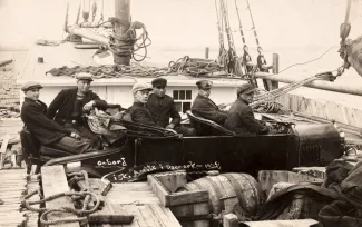 P/L Anette 1928 Taanist tulles auto on tekil