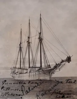 P/L Salme puuvillalaadungiga Narva, peatus Käsmu lahes