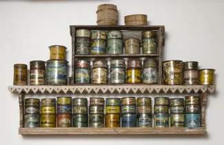 Käsmu Meremuuseum "Tallinna kilu" karpide riiul