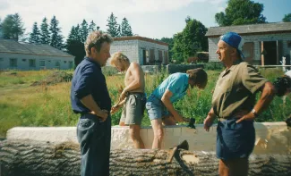 Käsmu Meremuuseum - 1998 Aarne Vaigu haabjategu esiplaanik Eerik Kaarend ja Ülo Vinter