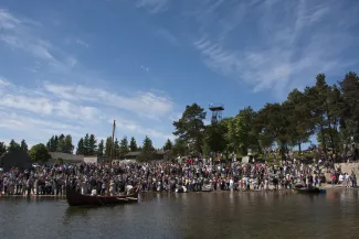Käsmu Meremuuseum - Viikingilaev "Aimar" veeskamispidu 6.juunil 2010