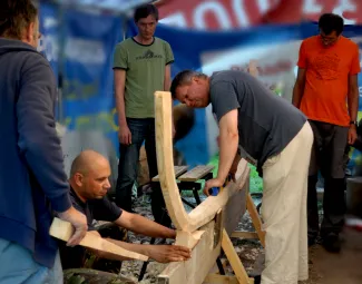 Käsmu Meremuuseum - Paadiehituse õpituba Käsmu laevaehitusplatsil 4.08.2015.