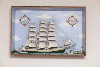 Käsmu Meremuuseum - 3-mastiline purjeka poolmudel KMM/KU_306