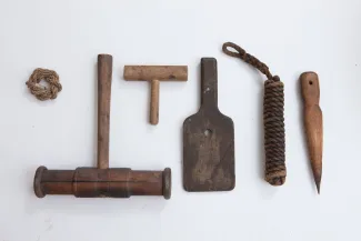 Käsmu Meremuuseum - Muskel puuhaamer, malmspiik, vender