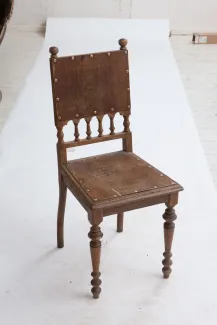 Käsmu Meremuuseum - Luterma dekoratiivsete vineerpaneelidega ja treitud balustritega tool F1-27 KMM/FUR_2003