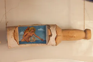 Käsmu Meremuuseum - Meremeeste päästja, maal, L.Sarapuu KMM/KU_2013