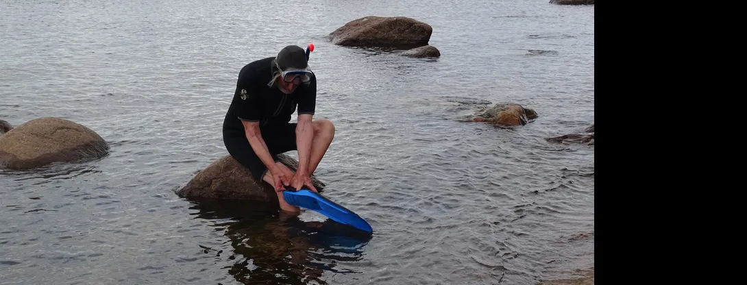 Käsmu Meremuuseum - Laager 2023 Aarne Vaik allveeujuja ja muuseumi peremees