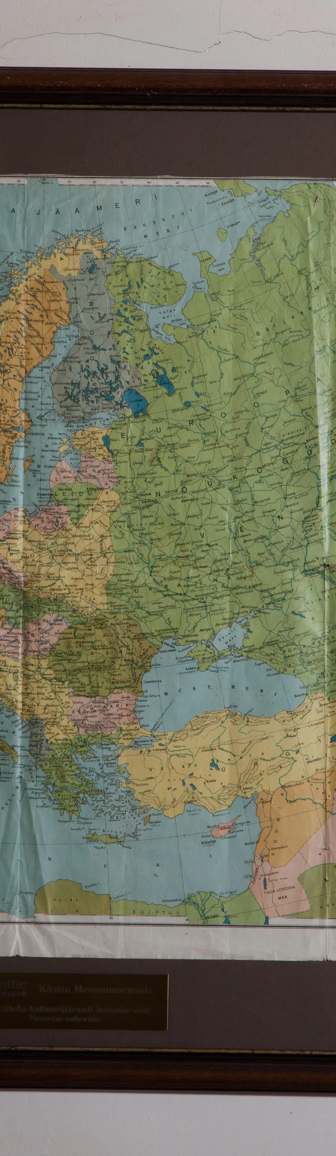 Käsmu Meremuuseum - Euroopa kaart GREEN BELT KMM/KAA_899